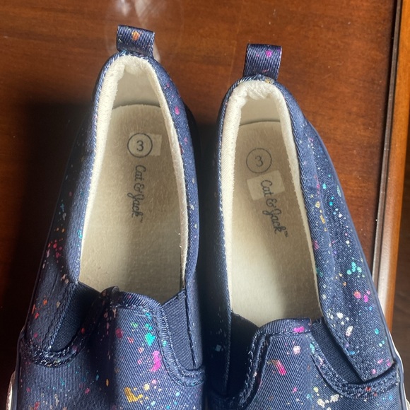 Cat & Jack Blue Sariah Sneakers, Girls size 3. - Picture 5 of 6